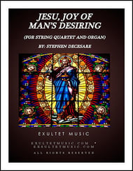 Jesu, Joy Of Man's Desiring (for String Quartet and Organ) P.O.D. cover Thumbnail
